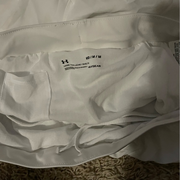 Under Armour, white shorts, size medium - Picture 3 of 3